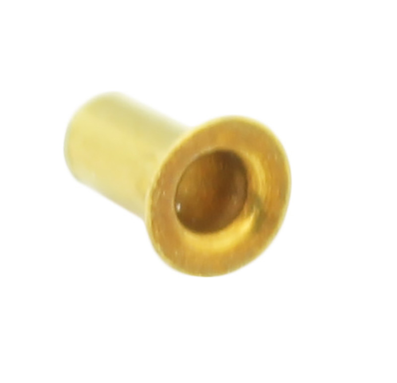 Tubular rivet Diameter 2.50mm, Length 4.25mm, Material Brass (Pack of 30)
